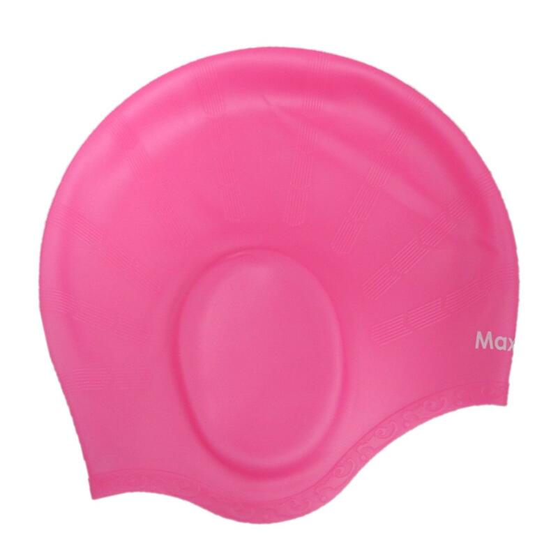 CAP110 Adult Ear-shape High Durability Swimming Cap - Pink