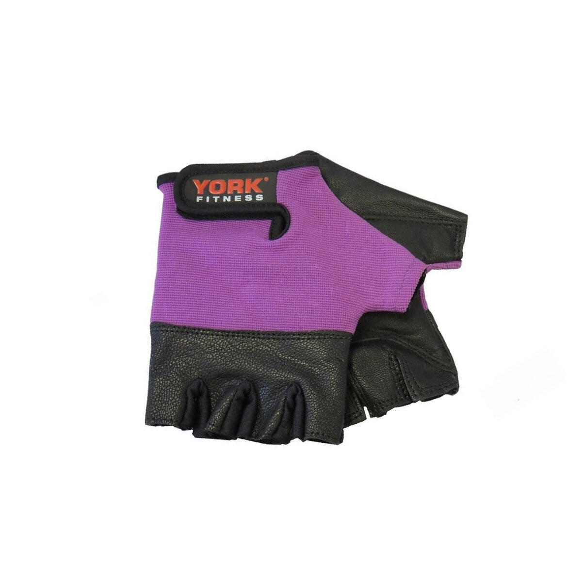 York Women's Leather Weight Lifting Gloves 2/3