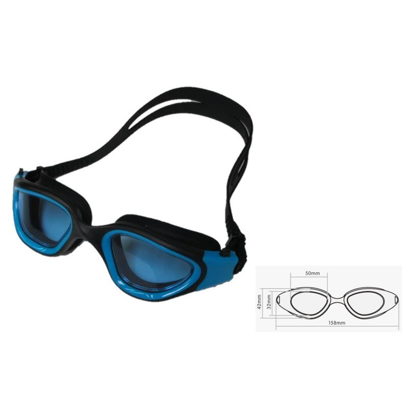 【MS-7200】防霧防UV高級矽膠泳鏡 - 藍色