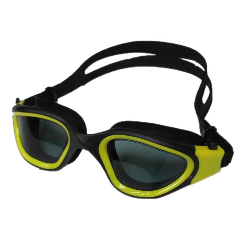 【MS-7200】防霧防UV高級矽膠泳鏡 - 黃色