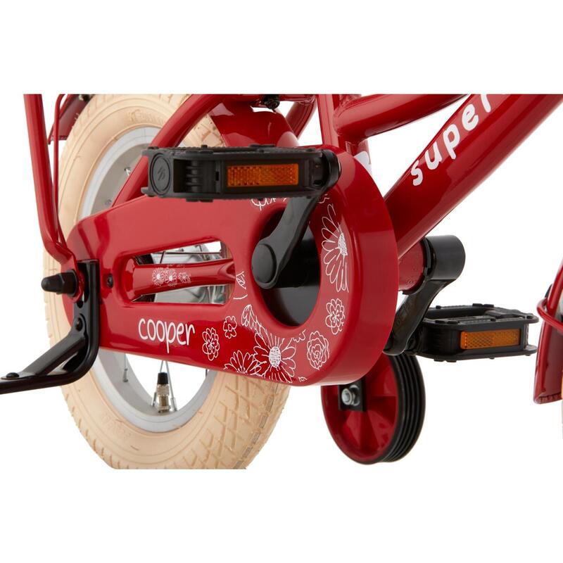 SuperSuper Cooper Kinderfiets - 12 inch - Rood