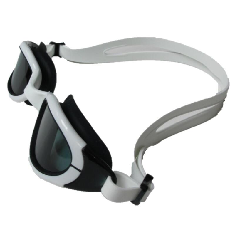【MS-4400】 防霧防UV高級矽膠泳鏡 - 黑色/白色