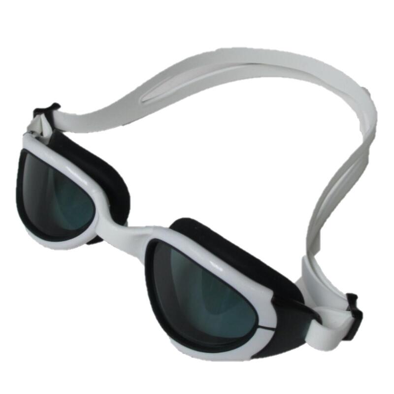【MS-4400】 防霧防UV高級矽膠泳鏡 - 黑色/白色