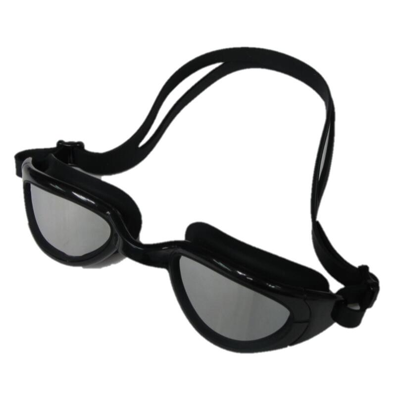 【MS-4400MR】防霧防UV高級矽膠反光泳鏡 - 黑色