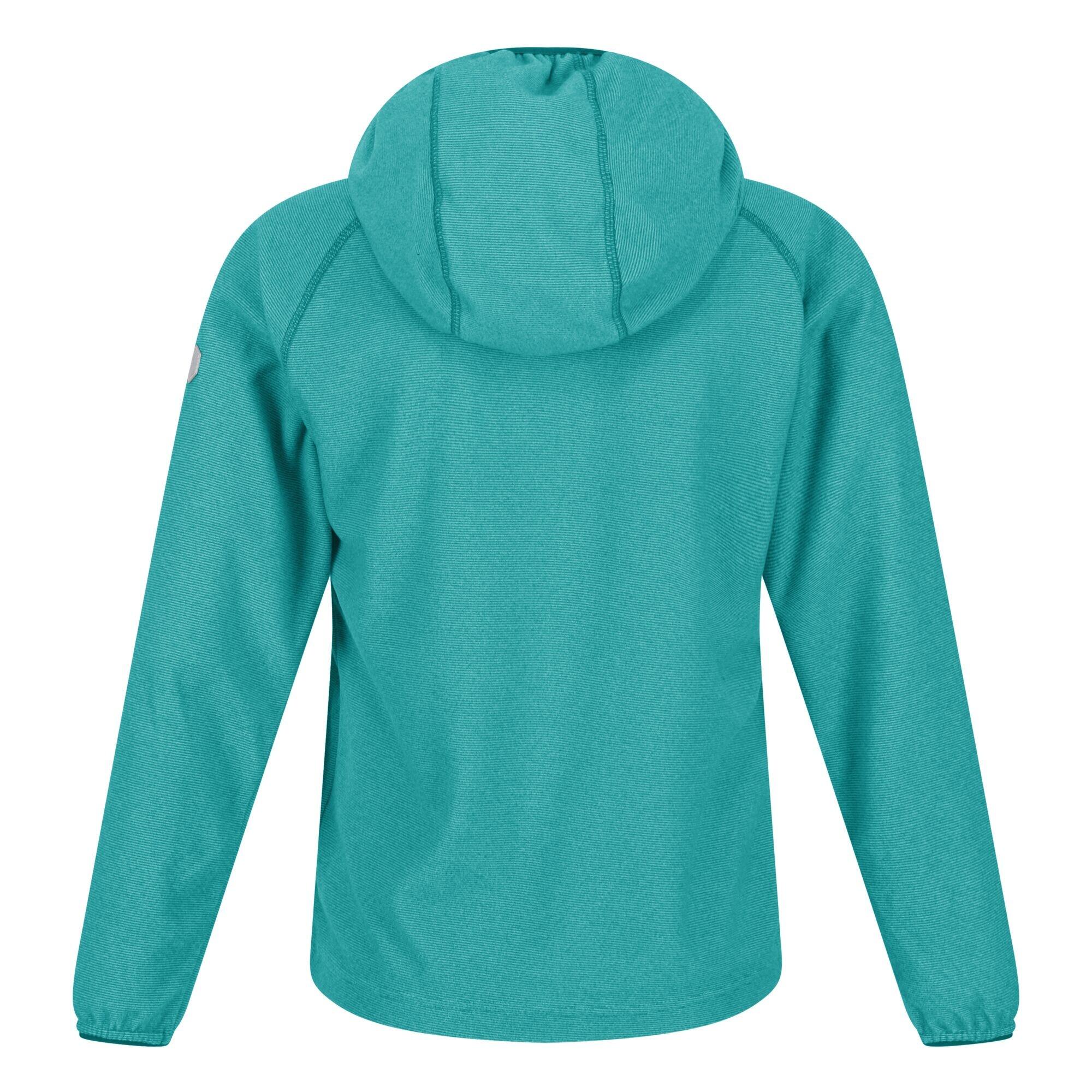 Childrens/Kids Loco MicroStripe Hoodie (Turquoise/White) 2/5