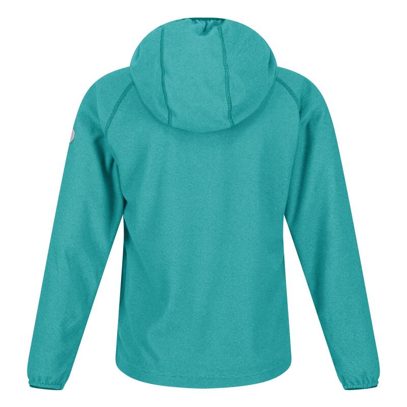 Sweat à capuche LOCO Enfant (Turquoise vif / Blanc)