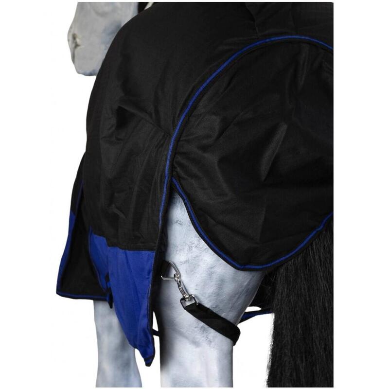 Winterdecke High Neck 300g Füllung 600D BASICLINE schwarz/royalblau