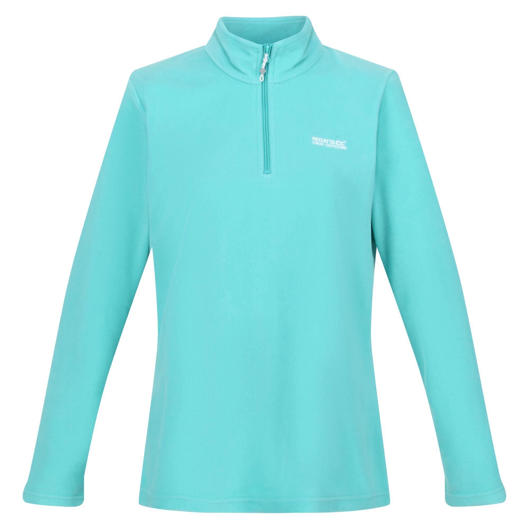 REGATTA Great Outdoors Womens/Ladies Sweetheart 1/4 Zip Fleece Top (Turquoise)
