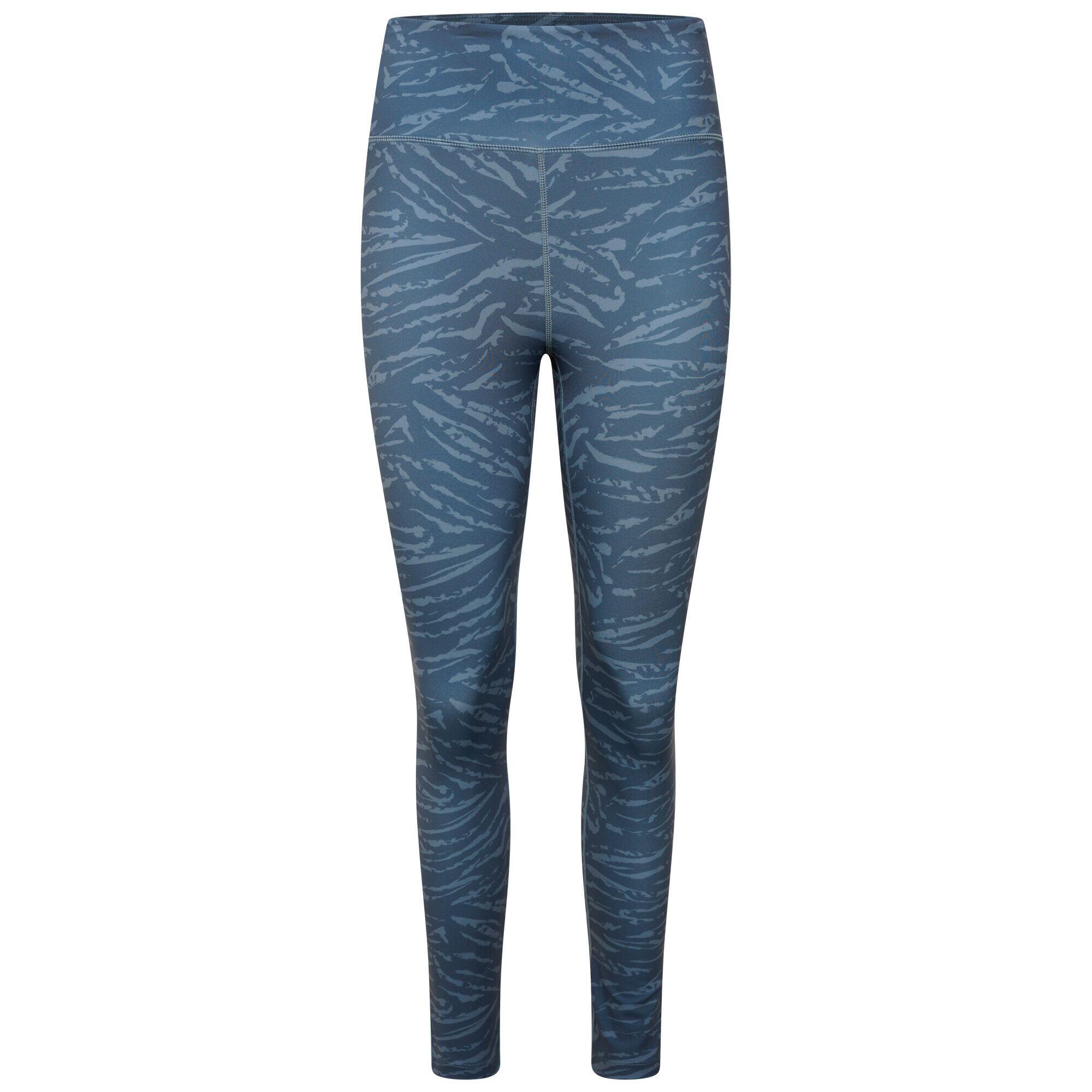 Womens/Ladies Influential Tiger Print Recycled Leggings (Orion Grey) 1/5