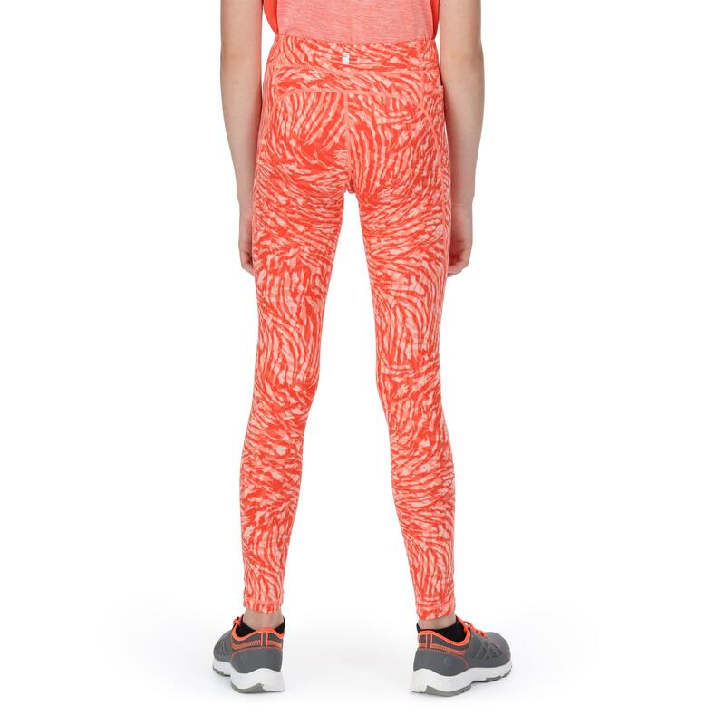 Leggings Estampado Animal Atkin II Criança Pêssego Neon