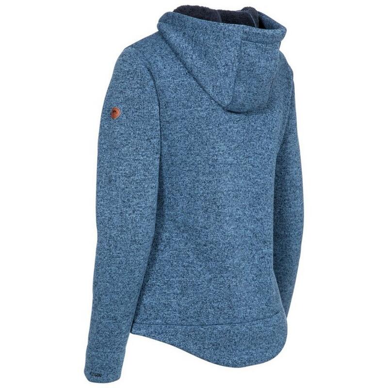 Sudadera con Cremallera Teesta de Polar para Mujer Marino