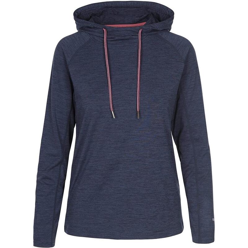 "Hattie" Kapuzenpullover für Aktiv Damen Marineblau meliert