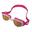 MS4400MR Silicone Anti-Fog UV Protection Reflective Swimming Goggles-Pink/White