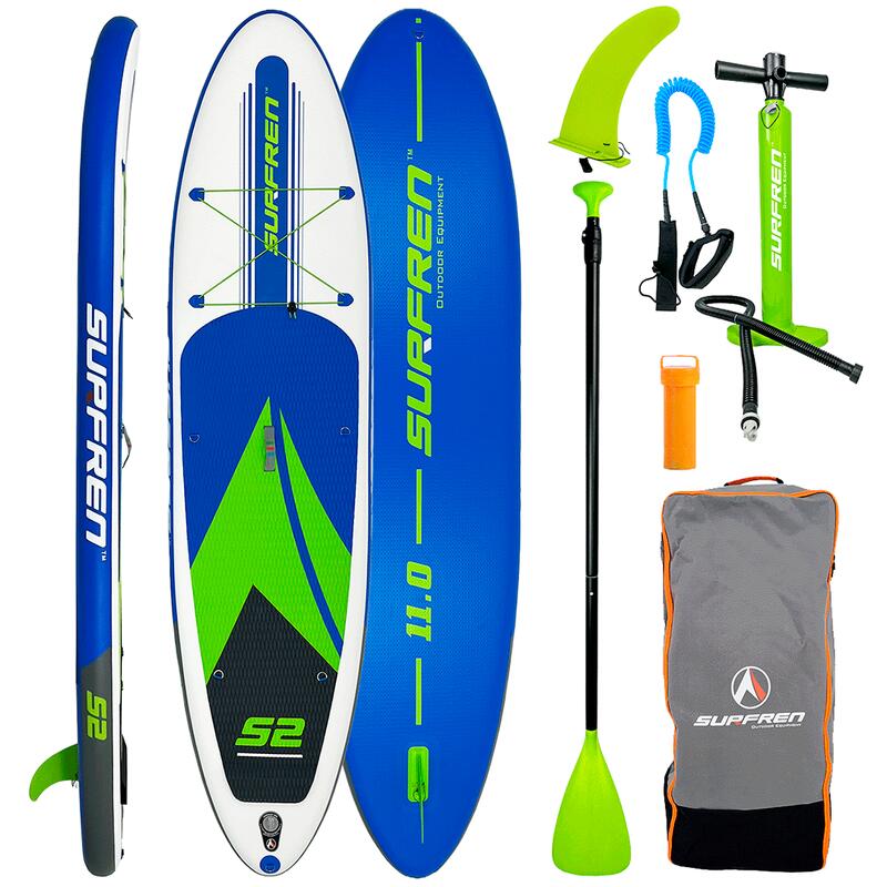 Tabla Paddle Surf Hinchable SURFREN S2 11'0" Blue/Green
