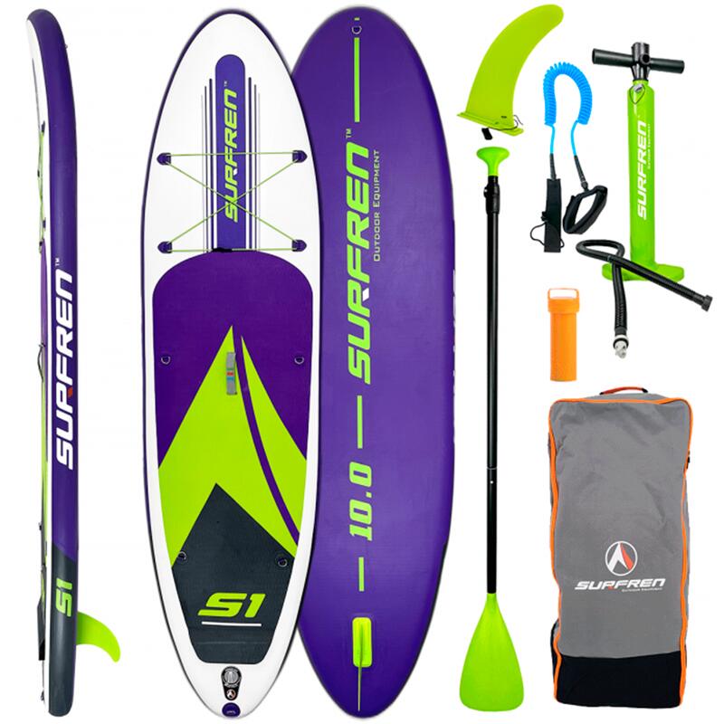 Tabla Paddle Surf Hinchable SURFREN S1 10'0" Purple/Green