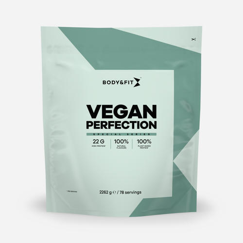 Body&fit - Vegan Perfection – Shake Protéinée Végétalien - Chocolat - 78 Shakes (2,26kg) - Protéines Végétales - 2 Kg - Decathlon