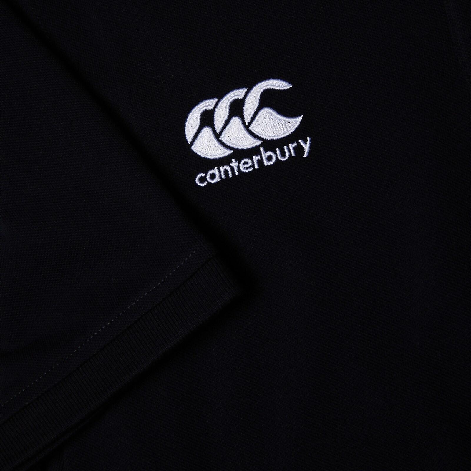 Maglietta Polo Uomo Canterbury Waimak Nero 4/4