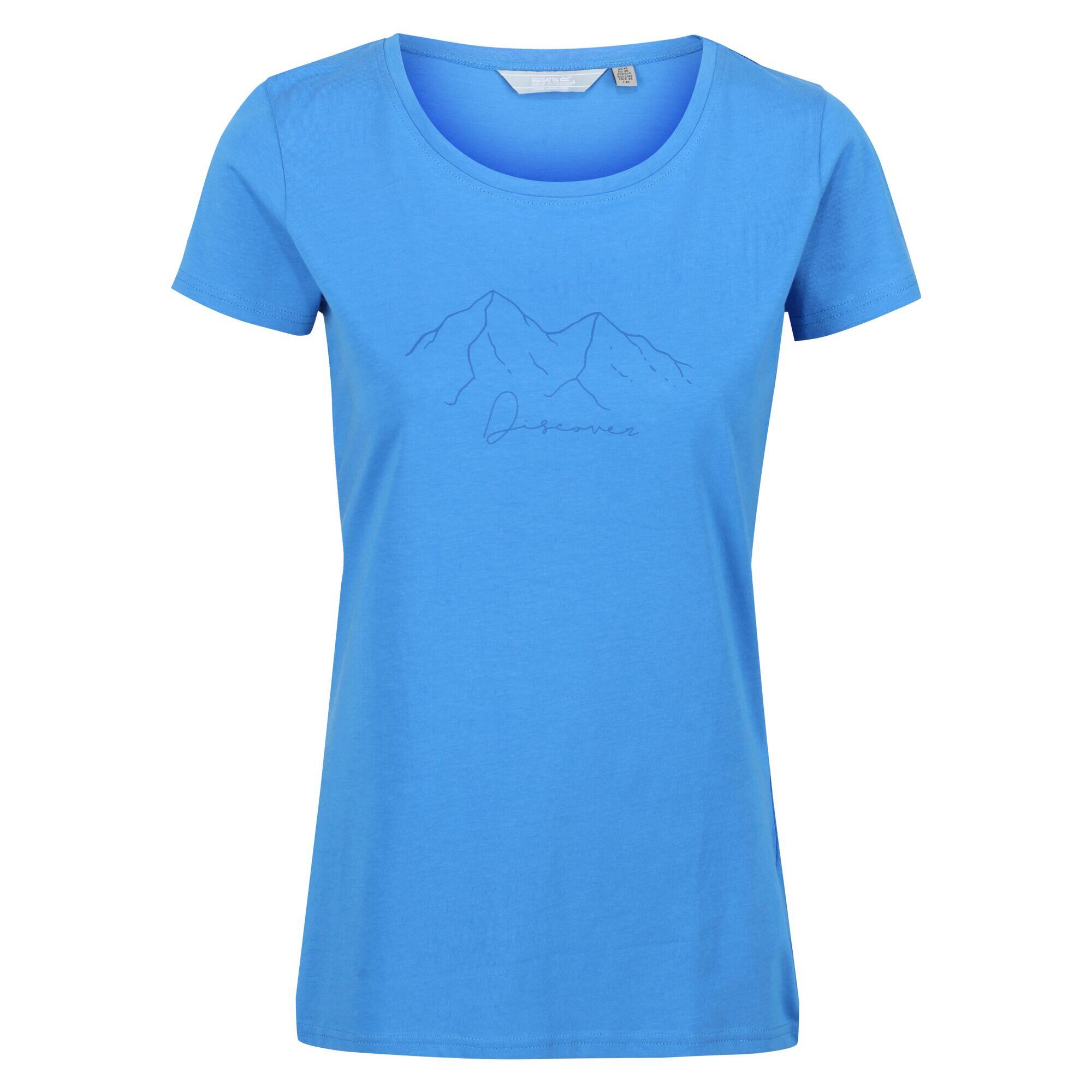REGATTA Womens/Ladies Breezed II Mountain TShirt (Sonic Blue)