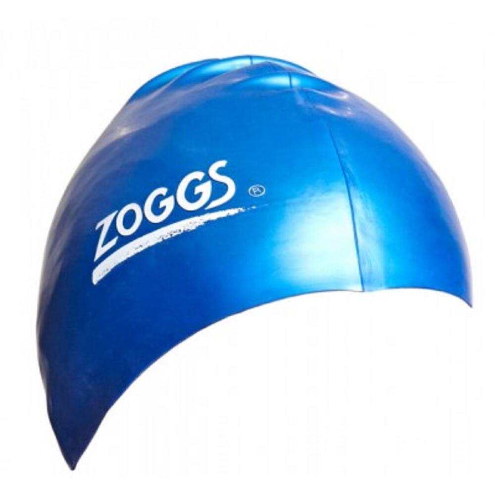ZOGGS Unisex Adult Silicone Swim Cap (Blue)
