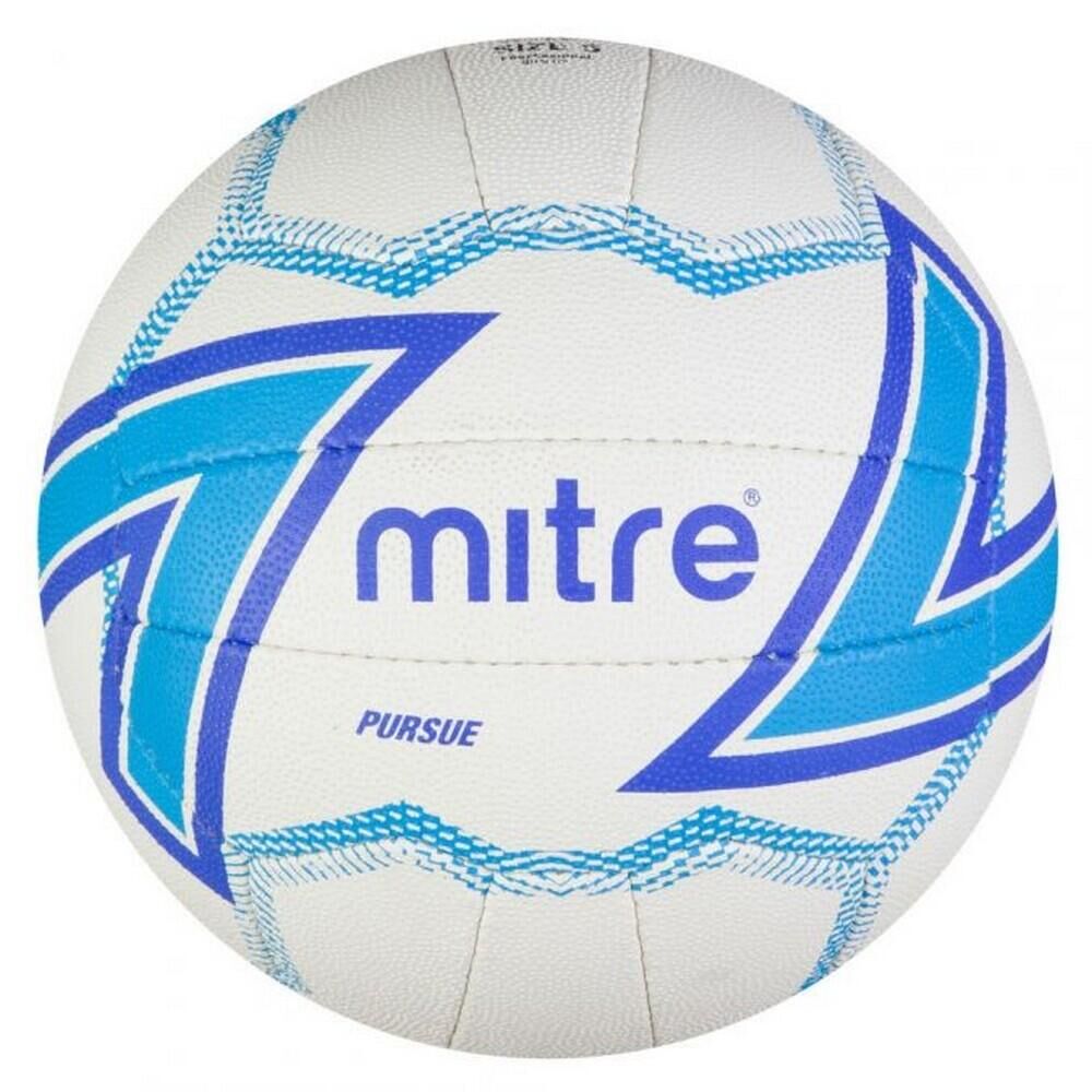 MITRE Pursue Netball (White/Blue)