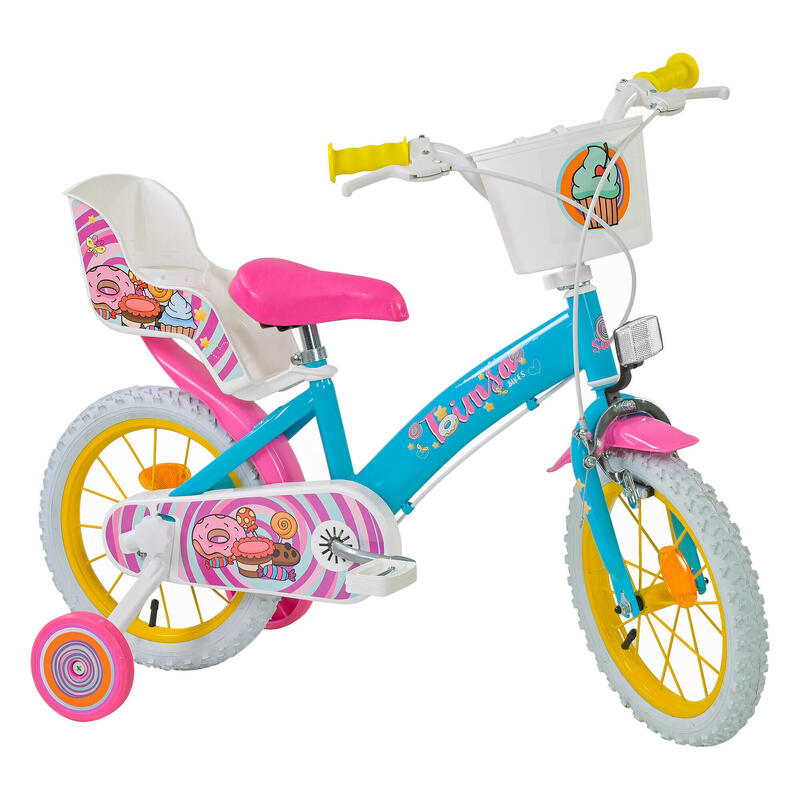 Bicicleta de Niños 14 pulgadas TOIMSA SWEET FANTASY Azul Claro 3-5 Años