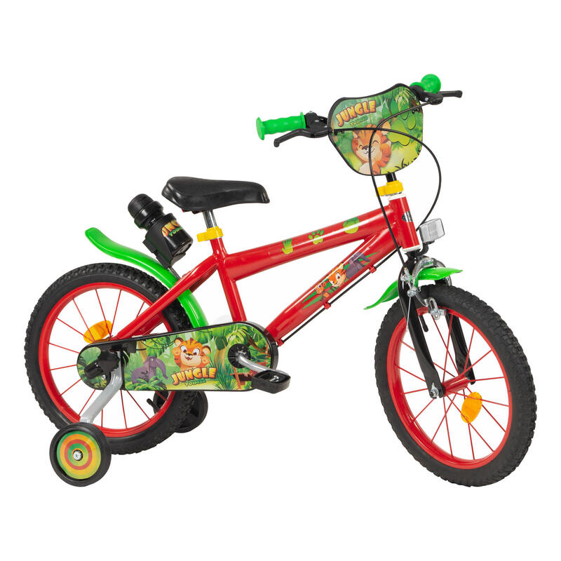 Bicicleta de Niños 16 pulgadas TOIMSA JUNGLE Rojo 4-6 Años