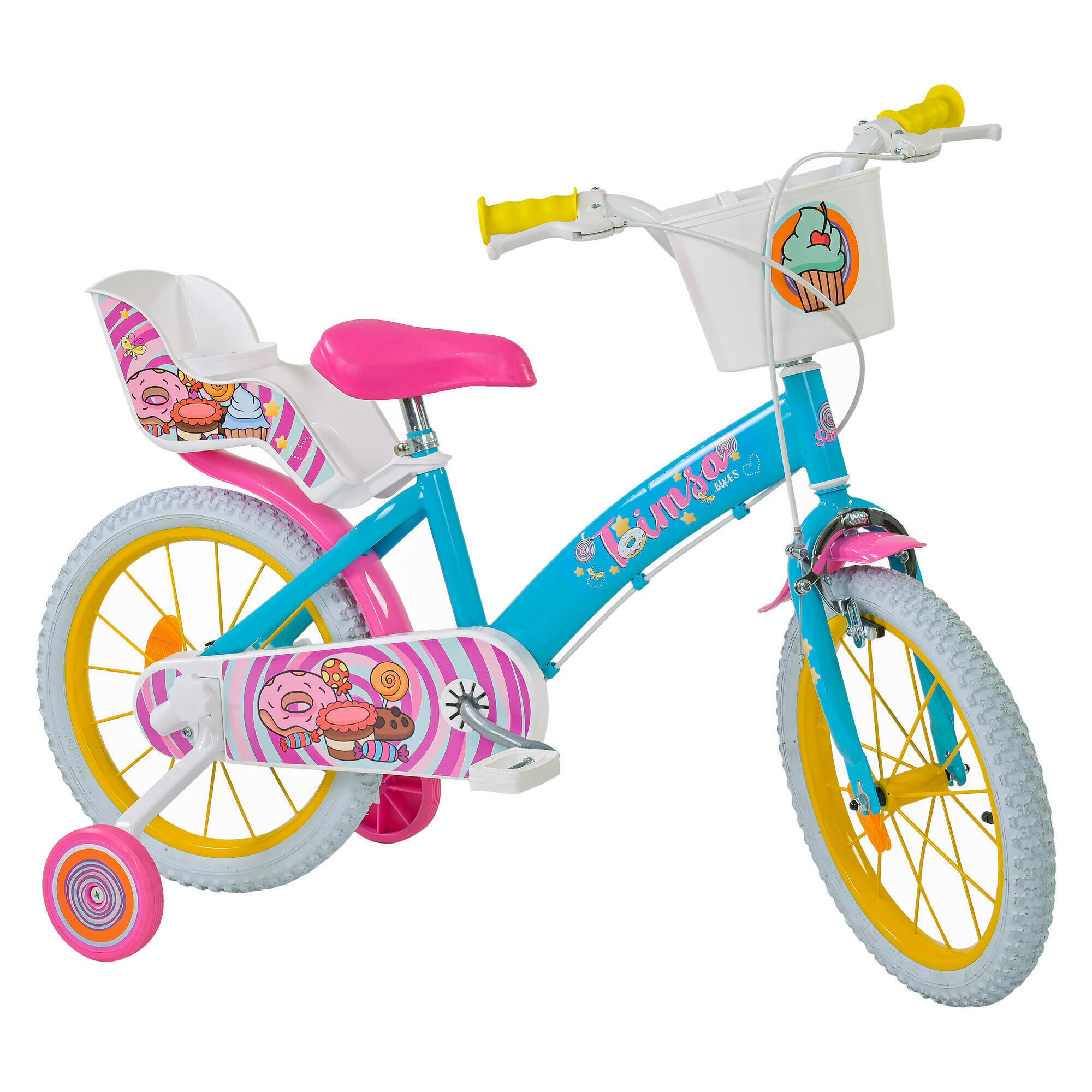 Bicicleta de Niños 16 pulgadas TOIMSA SWEET FANTASY Azul Claro 4-6 Años