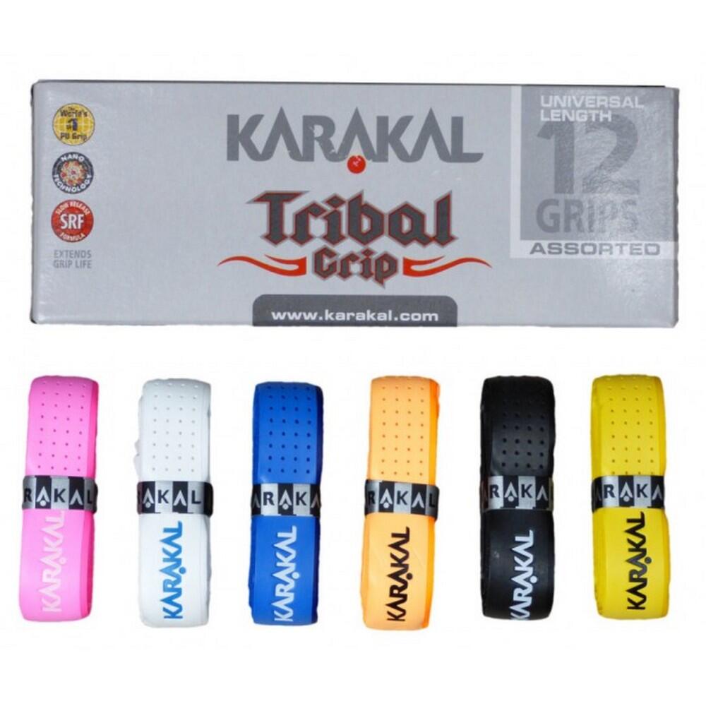 KARAKAL Tribal Racket Overgrip (Pack of 12) (Multicoloured)