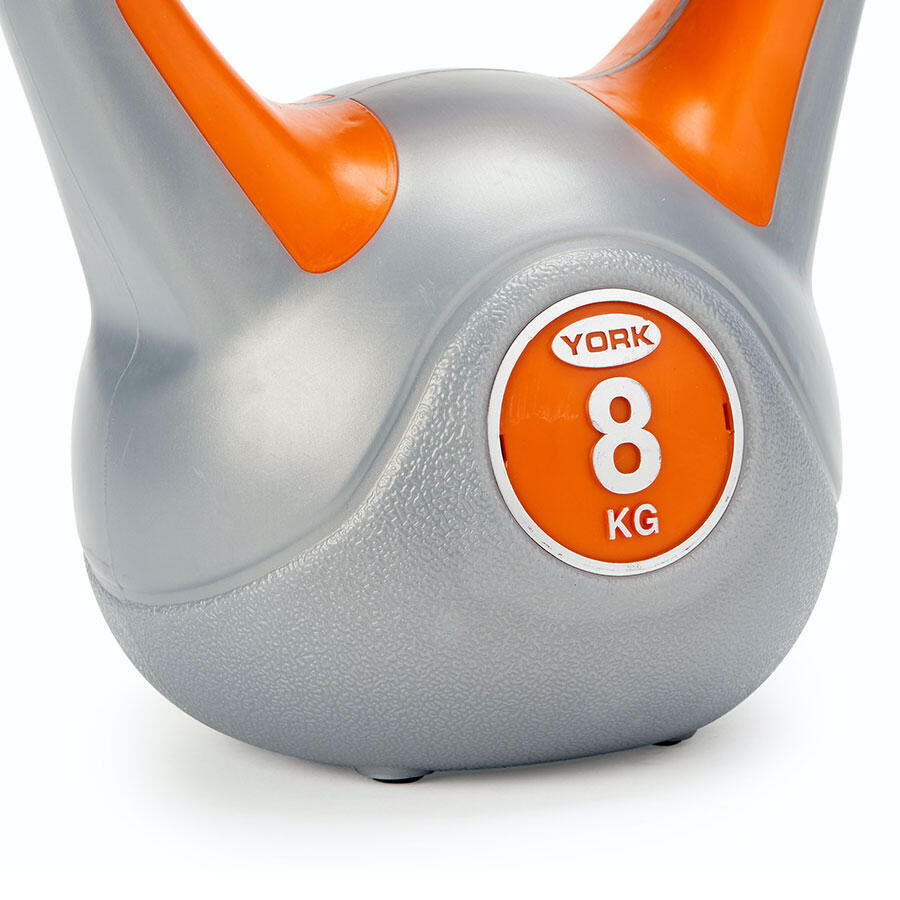 York 8kg Vinyl Kettlebell YORK BARBELL Decathlon