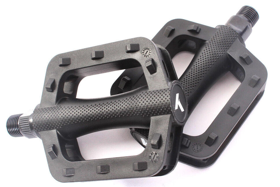 Pedały Bmx Dla Dzieci 9/16 Cala Pvc Czarny Pryzmat