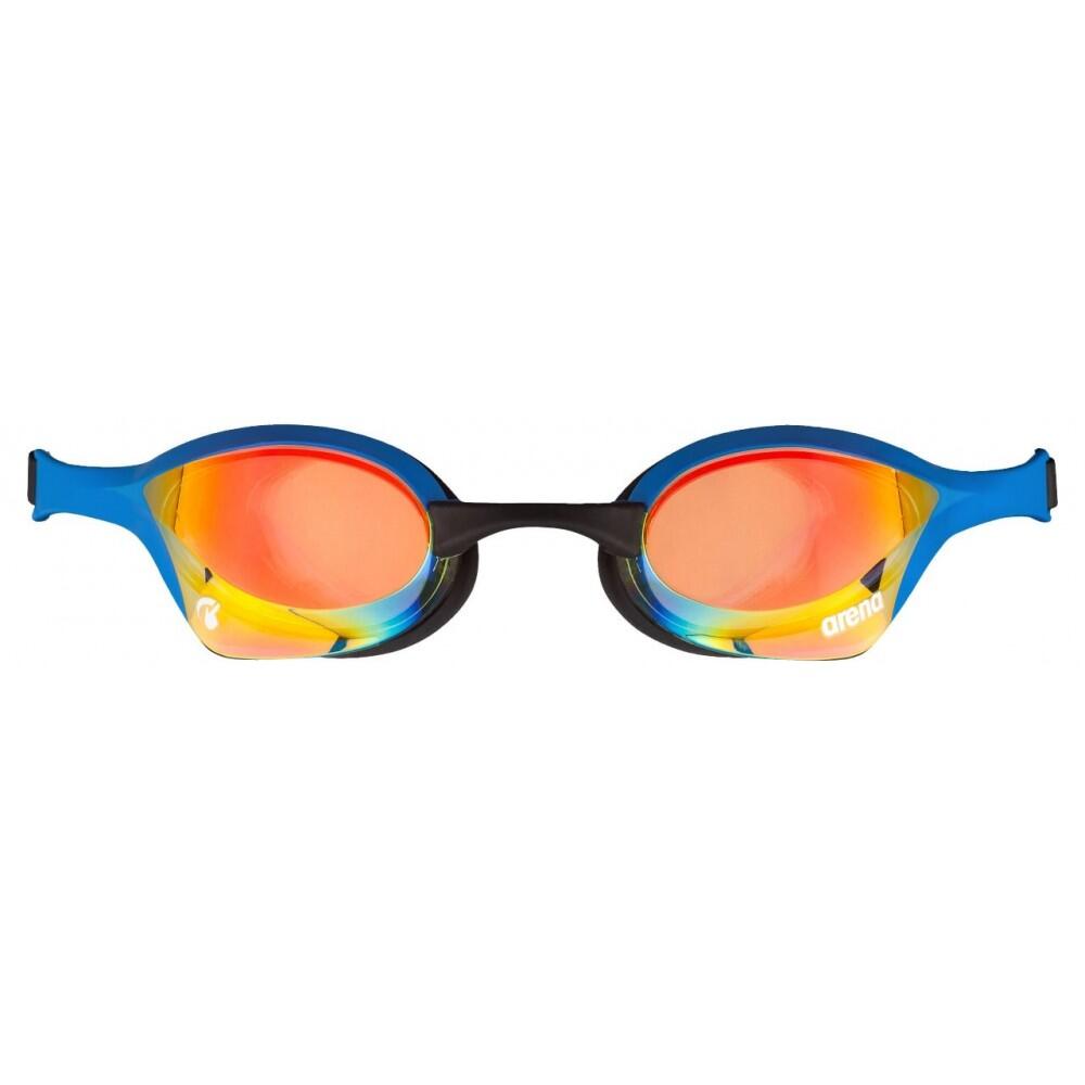 Cobra Mirror Ultra Swipe Swimming Goggles (Yellow/Copper/Blue) 2/3