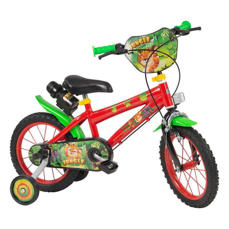 Bicicleta de Niños 14 pulgadas TOIMSA JUNGLE Rojo 3-5 Años