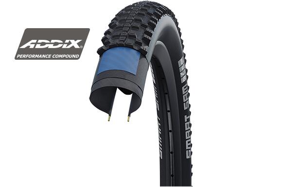 Schwalbe SMART SAM PERF WRD 29 x 2.35 Black Tyre SCHWALBE Decathlon