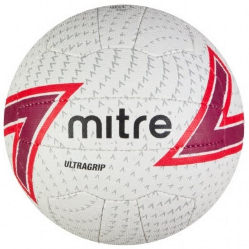 Ballon de netball ULTRAGRIP (Blanc / Rouge / Noir)