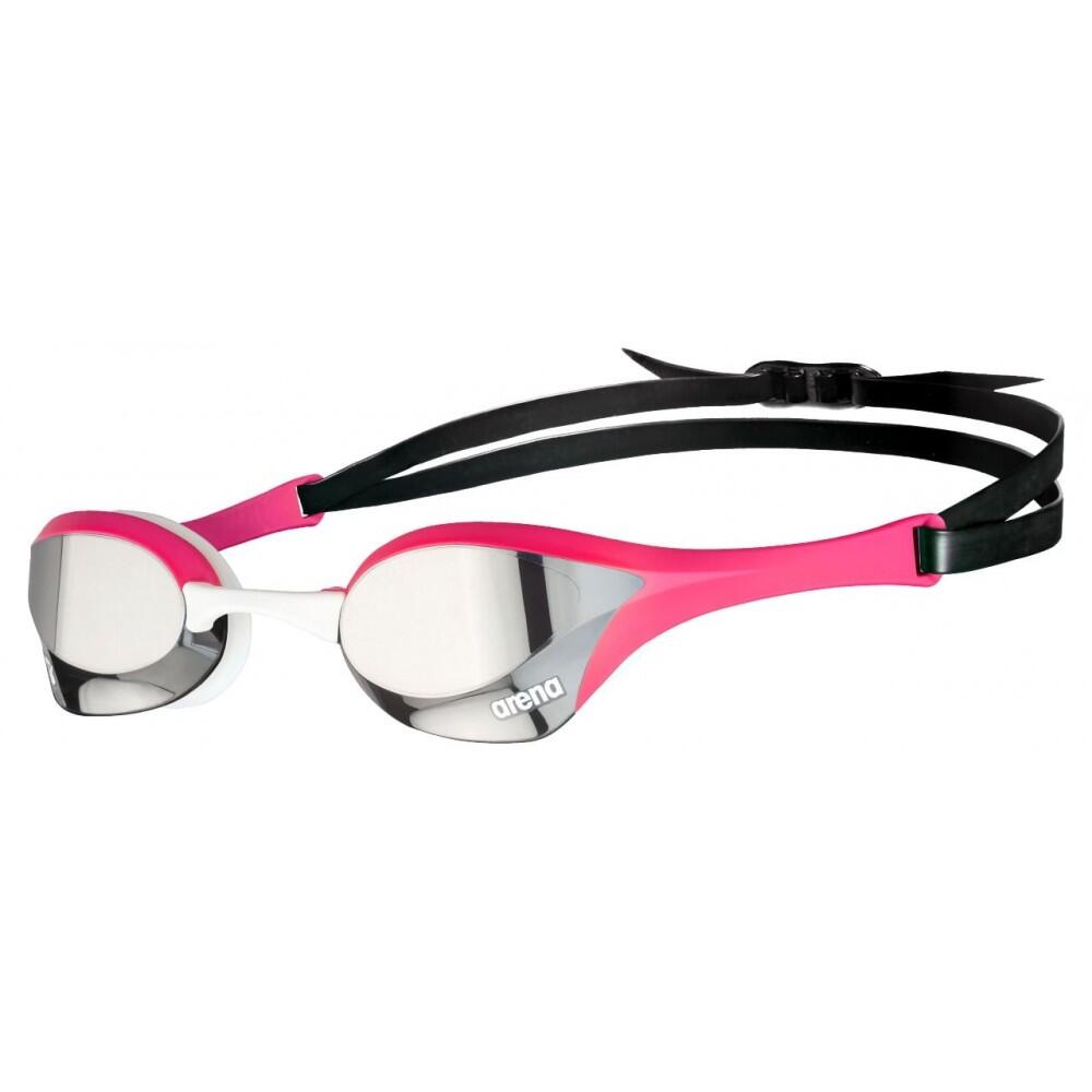 ARENA Cobra Mirror Ultra Swipe Swimming Goggles (Silver/Pink)