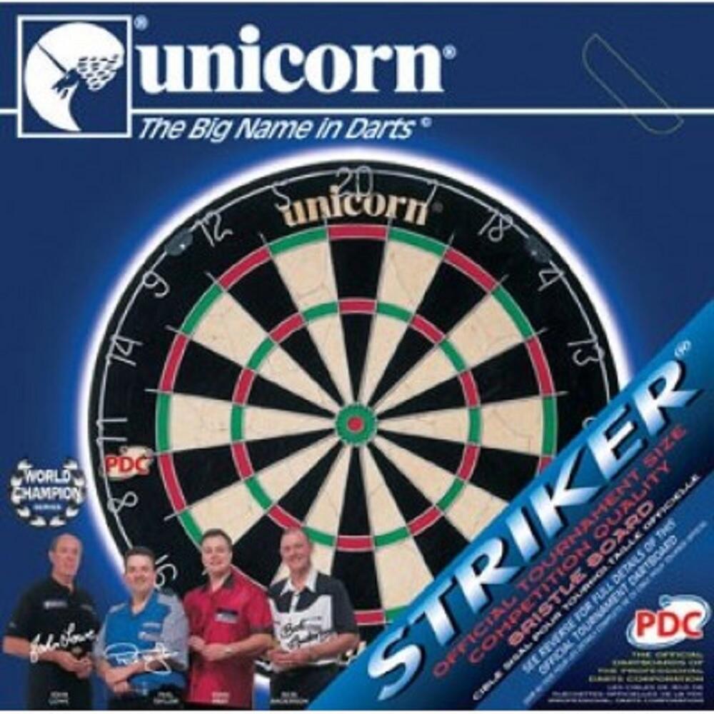 UNICORN Striker Sisal Bristle Dartboard (Black)