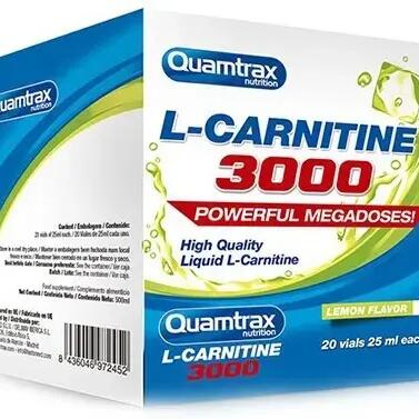 L-Carnitine 3000 - 20 Vanilla Vials Quamtrax