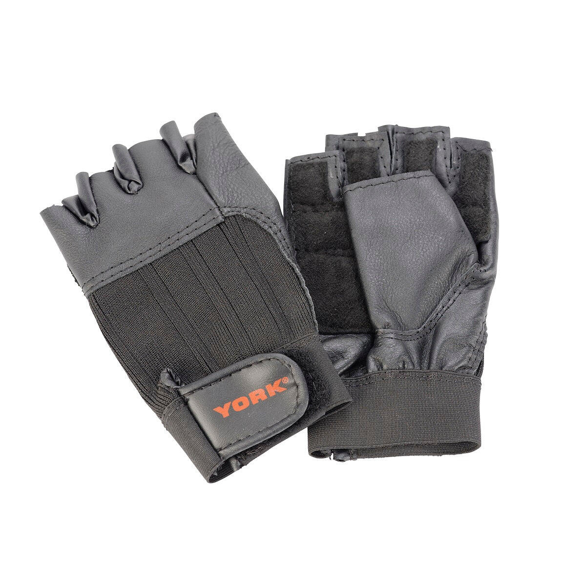 York Leather Weight Lifting Gloves 2/3