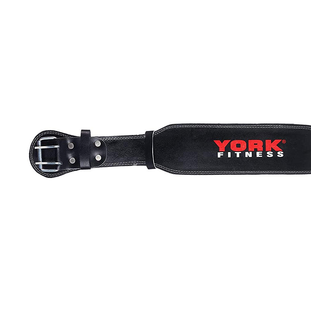 York Leather Weight Lifting Belt YORK BARBELL Decathlon