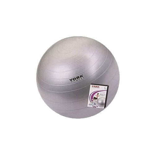 York 65cm Gym Exercise Ball with DVD 2/3
