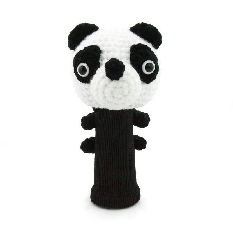 A212 HANDMADE PANDA GOLF DRIVER COVER - BLACK/WHITE