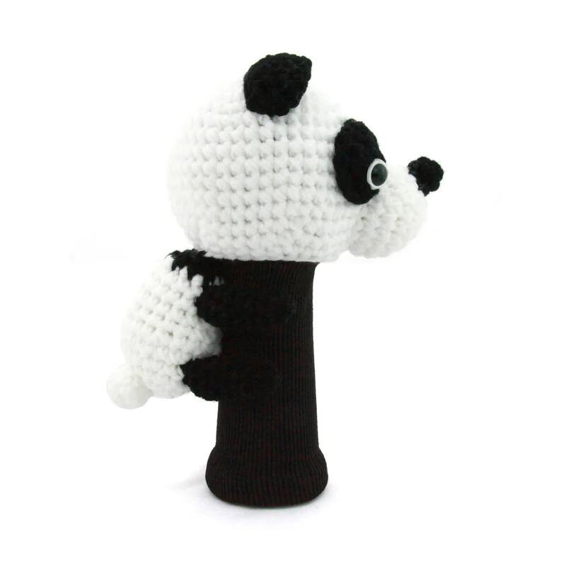 A212 HANDMADE PANDA GOLF DRIVER COVER - BLACK/WHITE