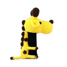 A208 HANDMADE GIRAFFE GOLF DRIVER HEAD COVER - YELLOW