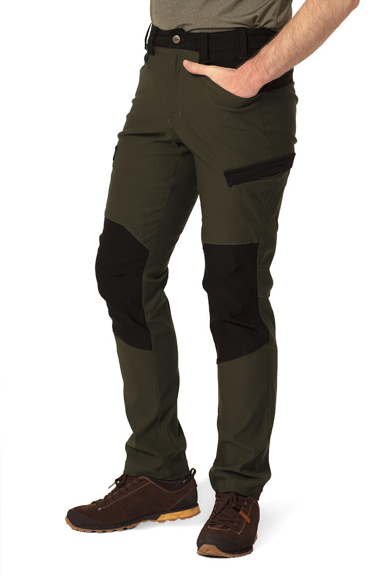 Spodnie myśliwskie męskie Tagart Cramp Pro Black Green elastyczne 4/5
