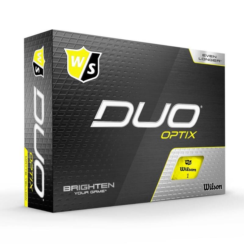 Pallina da golf gialla Wilson Duo Optix