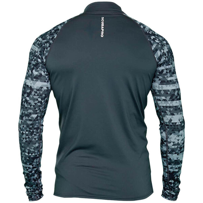 Men's Long Sleeve UPF 50 Rash - Graphite