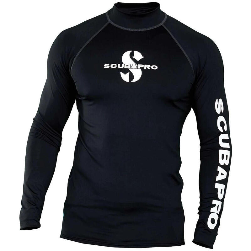 Men's Long Sleeve UPF 50 Rash - Black