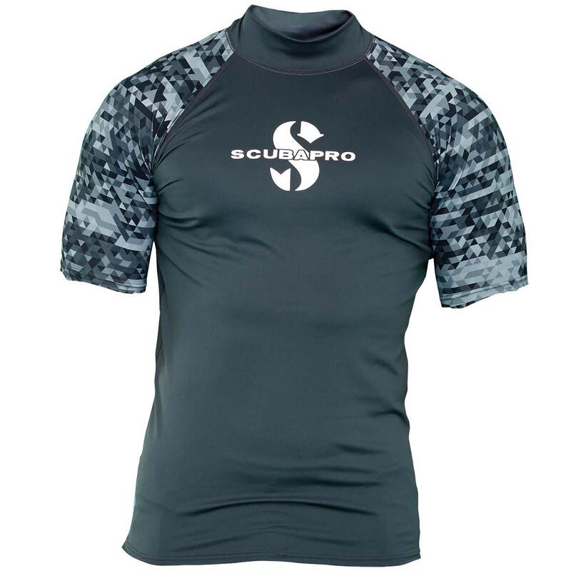 Men's Short Sleeve UPF 50 Rash Guard - Grey