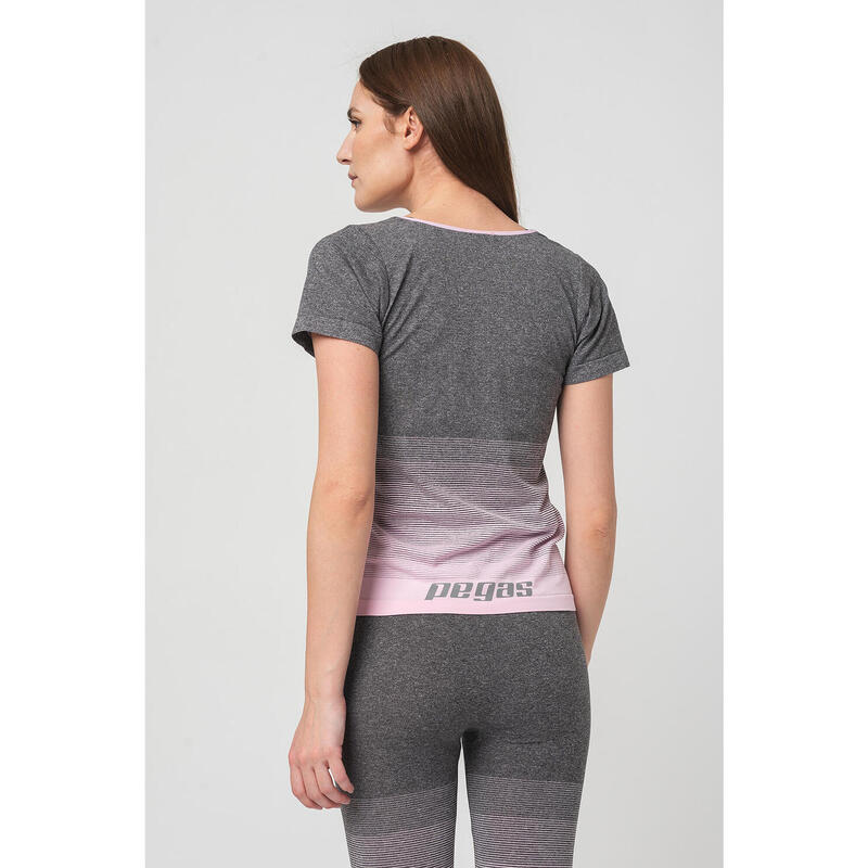 Tricou Pegas Grey Pink-L