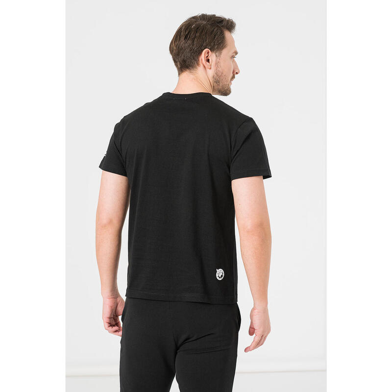 Tricou Casual Mana Bicicleta Barbati Black-XL